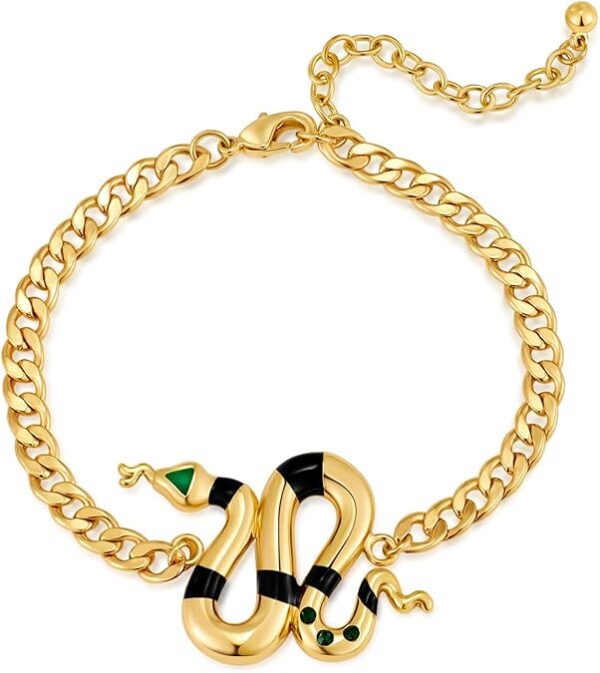 Halloween Themed Snake Charm Bracelet